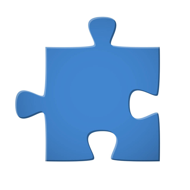 Puzzle pièce bleu
 - Vecteur, image
