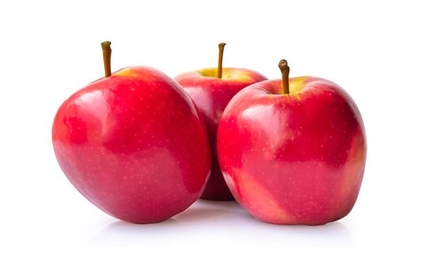 Fresh red apple isolated on white background. - Φωτογραφία, εικόνα
