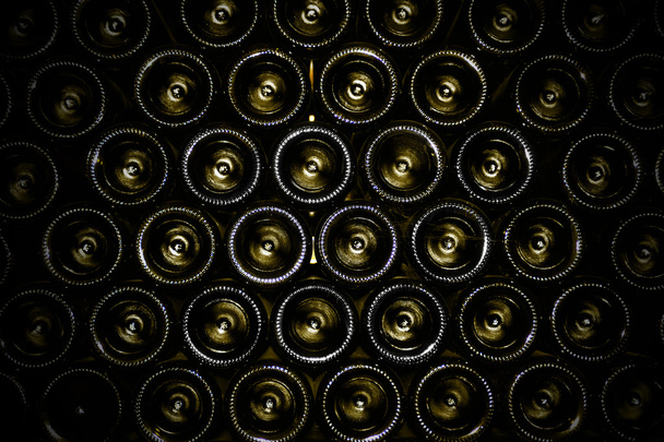 Old bottles of red wine - Photo, image
