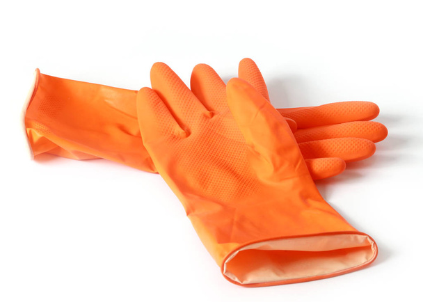 a pair of rubber gloves for chemical experiments - Фото, изображение
