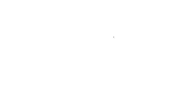 Значок лінії сірих шарів на білому фоні. 4K відео-Motion графічна анімація - Кадри, відео