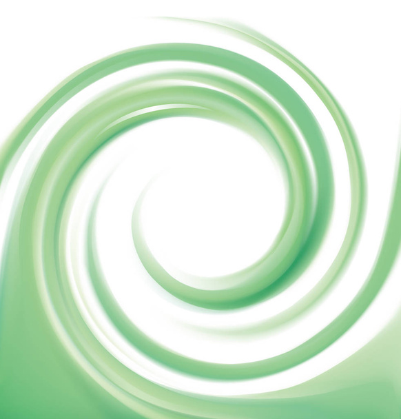 Vector background of bright green swirls - Vector, Image