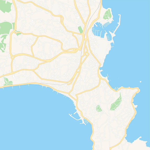 Antibes, Francie Tisknutelná mapa - Vektor, obrázek
