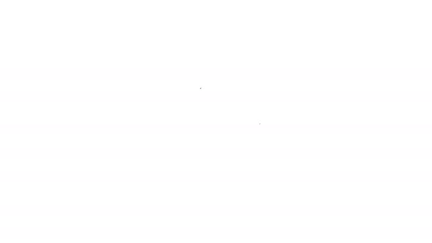 Icona della linea Grey Mountains su sfondo bianco. Simbolo di vittoria o concetto di successo. Animazione grafica 4K Video motion
 - Filmati, video