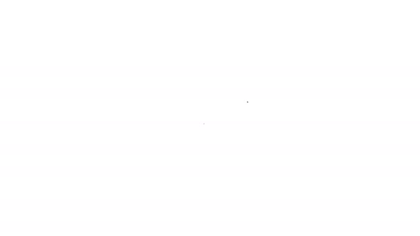 Γκρι ασπίδα με το εικονίδιο της γραμμής σημάδι ελέγχου σε λευκό φόντο. Σύμβολο προστασίας. Εικονίδιο ελέγχου ασφαλείας. Σύμβολο έγκρισης υποδιαίρεσης. κίνηση γραφικού κινουμένων σχεδίων 4K βίντεο - Πλάνα, βίντεο