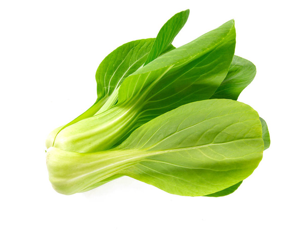 fresh pak choi cabbage isolated on white background - Фото, изображение