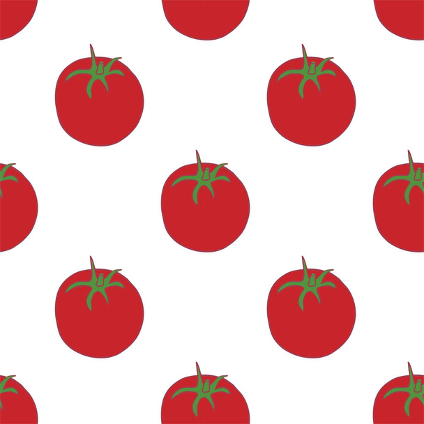 Patrón sin costura de tomate
 - Vector, Imagen