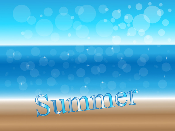 Sunny Summer Background - Διάνυσμα, εικόνα