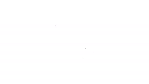 graue FTP-Einstellungen Ordnerzeilensymbol auf weißem Hintergrund. Konzept der Softwareupdate, Übertragungsprotokoll, Router, Teamwork-Tool-Management, Kopierprozess. 4k Video Motion Graphic Animation - Filmmaterial, Video
