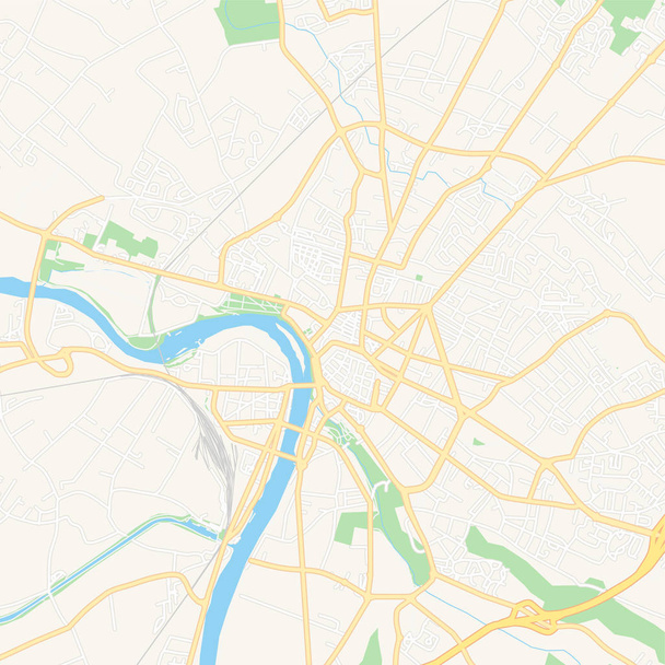 Montauban, Fransa yazdırılabilir harita - Vektör, Görsel
