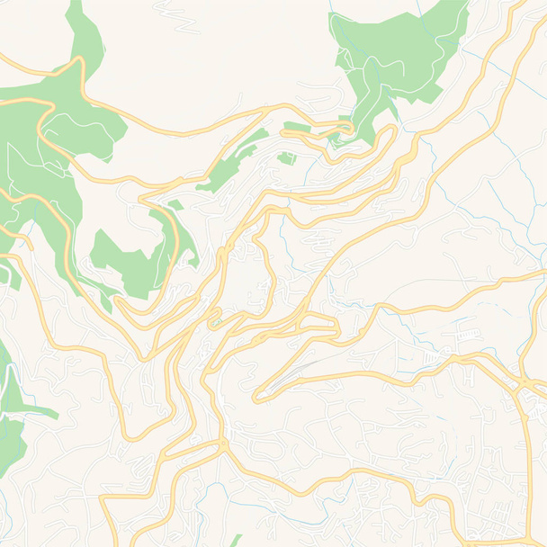 Γκρας, Γαλλία εκτυπώσιμη χάρτη - Διάνυσμα, εικόνα
