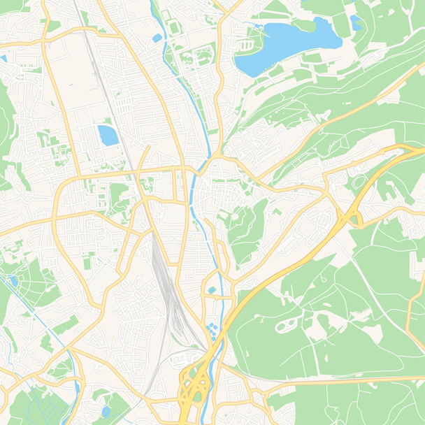 Belfort, Francie Tisknutelná mapa - Vektor, obrázek