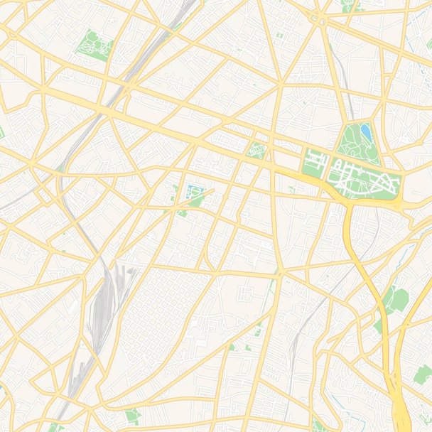 モンルージュ, フランス 印刷可能な地図 - ベクター画像