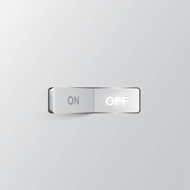 Realistic switch (OFF), vector illustration - Διάνυσμα, εικόνα