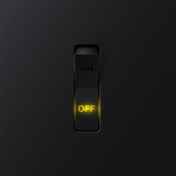 Realistic switch (OFF), vector illustration - Vector, Image
