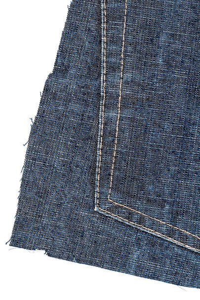 Piece of blue jeans fabric - Фото, зображення