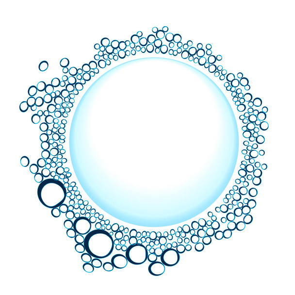 Abstracte achtergrond met water bollen imitatie voor uw decoratie - Vector, afbeelding