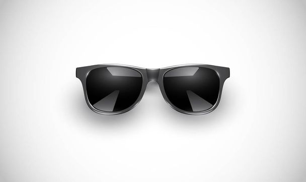 Realistic vector sunglasses on a colorful background, vector ill - Vektor, kép
