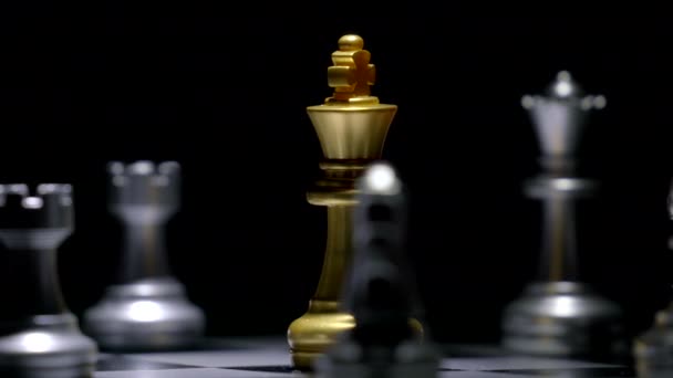 conceito de jogo de tabuleiro de xadrez para competição e estratégia - Filmagem, Vídeo