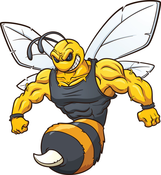 Hornet mascot - Vector, Image