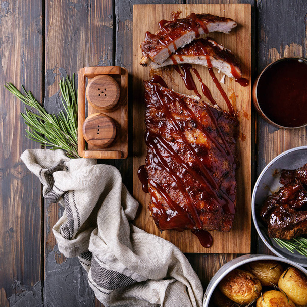 Home made pork and beef ribs - Фото, изображение