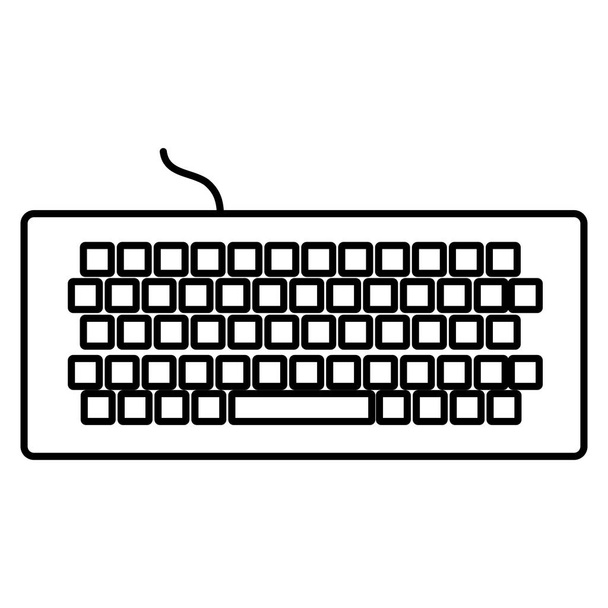 комп'ютерна клавіатура ізольована піктограма
 - Вектор, зображення