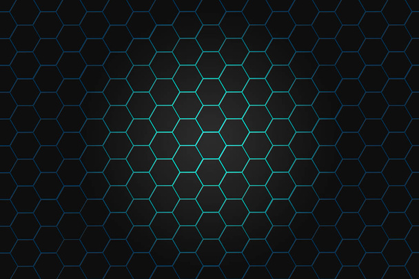 Abstract background with hexagons. Hi-tech digital technology co - Фото, изображение