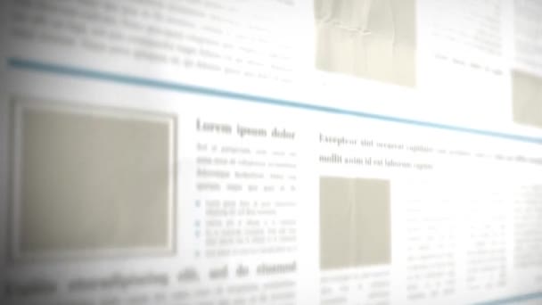 Scrolling 3d Newspaper Background / 4k animation of an offset scrolling newspaper background with titles and fake texts and headings
 - Кадры, видео