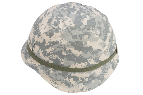 us army kevlar helmet with camouflaged cover - Photo, image