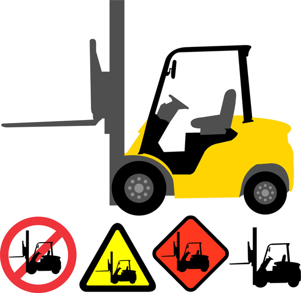 Forklift - Vector, Image