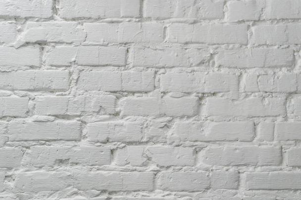 Стена из белого кирпича. Белый кирпичный фон лофта
. - Фото, изображение