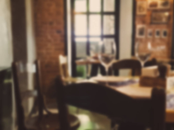 Interior cafe. Blurred background - Photo, Image