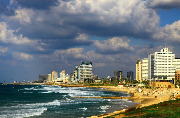 View of the Tel Aviv, Israel. - Zdjęcie, obraz