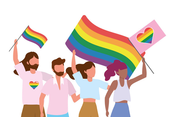 homossexual orgulhoso cartoon
 - Vetor, Imagem