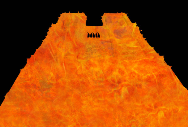 Silueta de la iglesia de Notre Dame en llamas
 - Foto, imagen