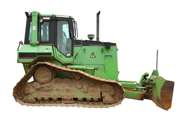 groene bulldozer. - Foto, afbeelding