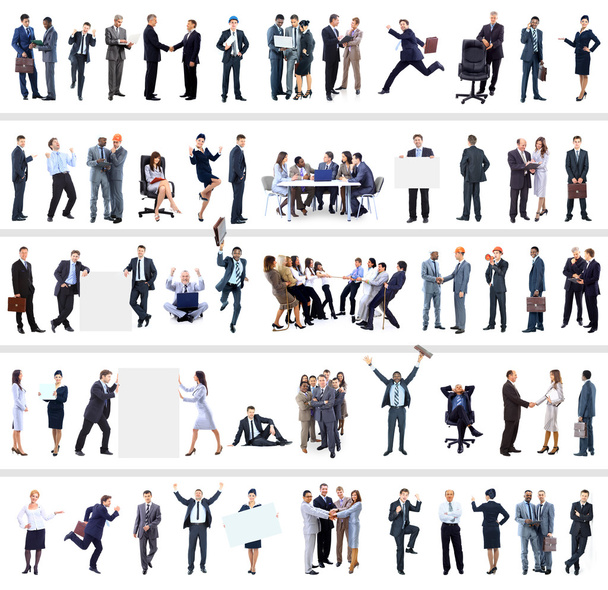 Collection of full length portraits of business - Foto, Bild