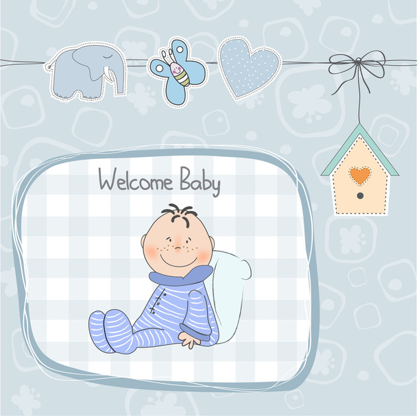 νέα κάρτα ανακοίνωση μωρό με μωράκι - Φωτογραφία, εικόνα