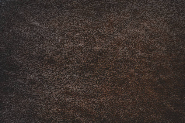 Fondo de textura de cuero marrón simple con luz degradada utilizada como telón de fondo clásico de lujo
 - Foto, Imagen
