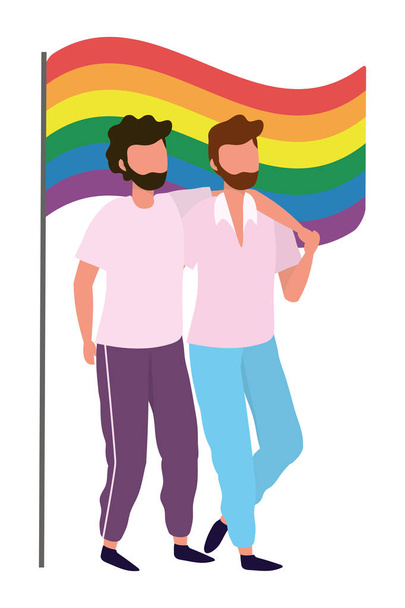 homoseksualny dumny kreskówka - Wektor, obraz