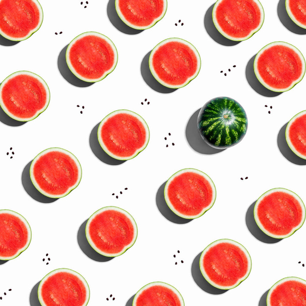 One out unique watermelons arranged - Foto, Imagen