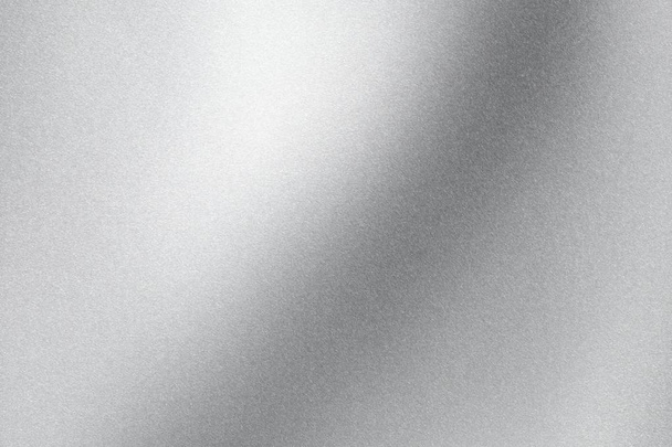 Abstrakte Textur Hintergrund, glühend Silber gewellten Edelstahl - Foto, Bild