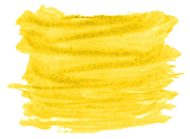 Amarelo aquarela abstrato fundo, mancha, pintura respingo, stai
 - Foto, Imagem