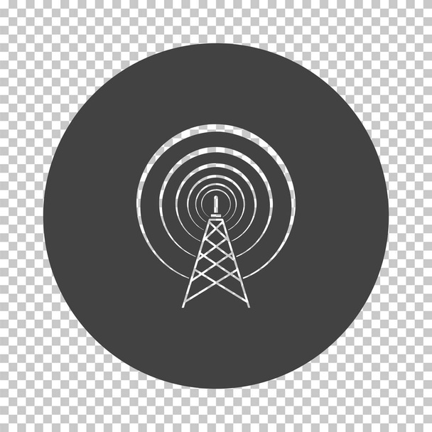 Radio antenna icon - Vector, Image