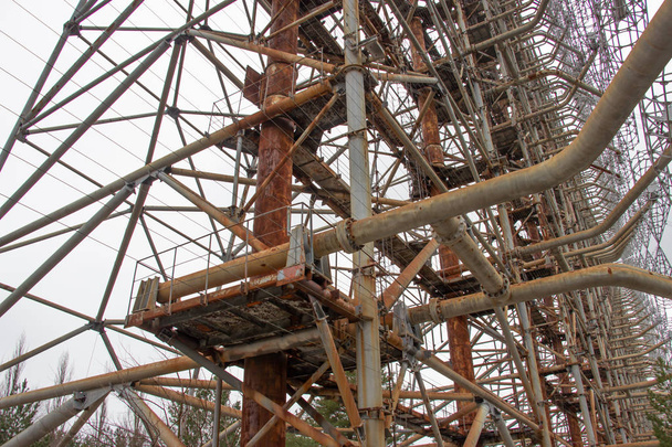 Military antenna in Chernobyl,Tour to Chernobyl and Pripyat - Photo, Image
