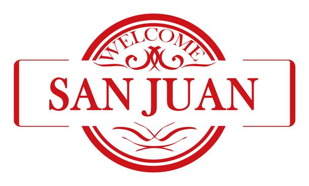 Vector Label City San Juan
 - Вектор,изображение