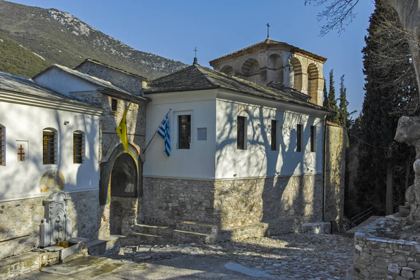 Temesvár középkori monostor, Temesvári Szent János kolostor, közel a város Serres, Közép-Macedónia, Görögország - Fotó, kép