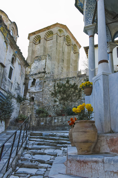 Timiou Prodromou Pyhän Johannes Kastajan keskiaikainen luostari lähellä Serresin kaupunkia, Keski-Makedonia, Kreikka
 - Valokuva, kuva