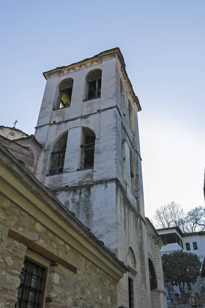 Středověký klášter Timiou Prodromemorandum St. Jan Křtitel poblíž města Serres, Střední Makedonie, Řecko - Fotografie, Obrázek