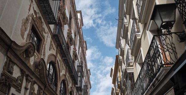 Typical facade of Seville, Andalusia, Spain. - Foto, Bild